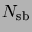 $N_{\rm sb}$