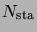 $N_{\rm sta}$