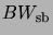 $BW_{\rm sb}$